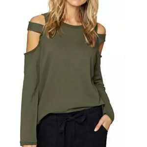 Cold shoulder sweatshirt